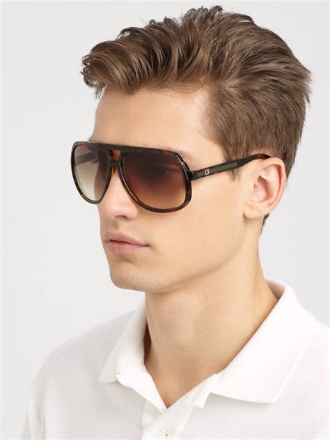 mens gucci sunglasses aviator